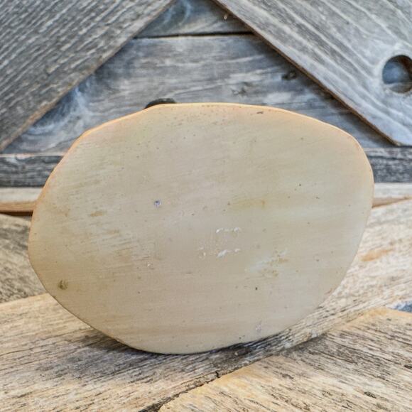 Vintage Folk Art Santa Dressed Up As Clown w/ Musical Instrument, Christmas, 6"H - Picture 12 of 13